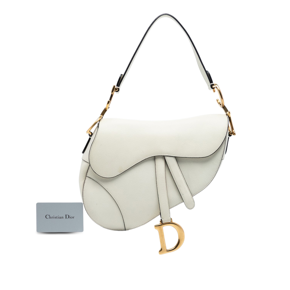 Pre-Loved Dior Grained Calfskin Saddle Bag - Picture 8 of 8